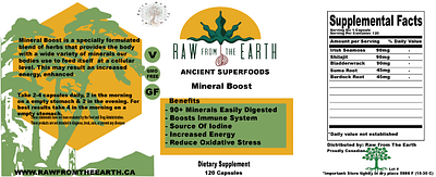 Mineral Boost | Sea Moss, Shilajit, Suma Root, Bladderwrack |